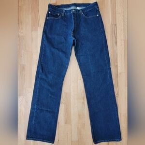 LEVIS 501 BUTTON FLY JEANS 100% COTTON MEDIUM DARK WASH MEN'S 36 X 36